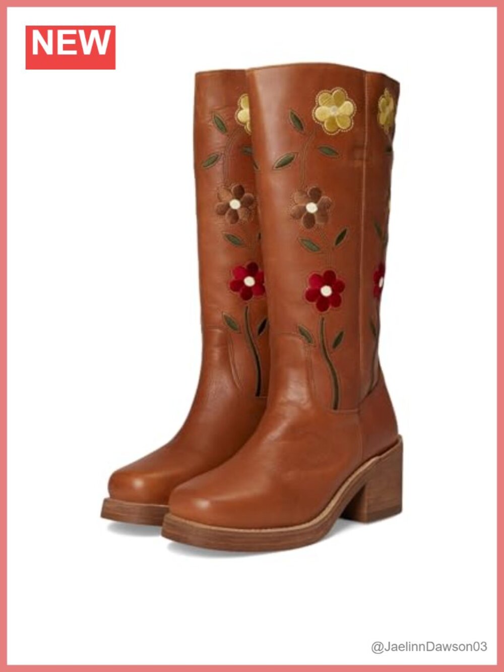 Women's Pull-On Leather Mid-Calf Casual Boots